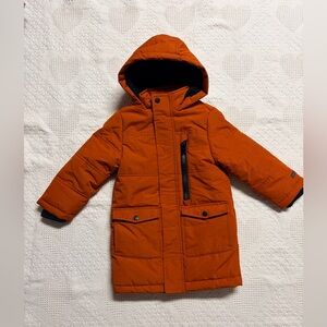 Perry Ellis Boy Orange Hooded Puffer Coat Size 4